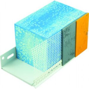 Aansluitprofiel 4210 PVC+gaas 2.00mtr